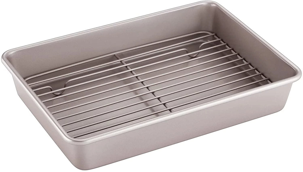 13-Inch Non-Stick Rectangular Roasting Pan with Rack S621317