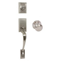 Double Cylinder Door Handle Set Satin Nickel A620
