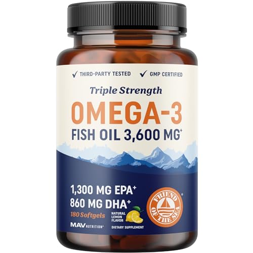 3600 mg Omega 3 Fish Oil Softgels (120 Ct) X399560