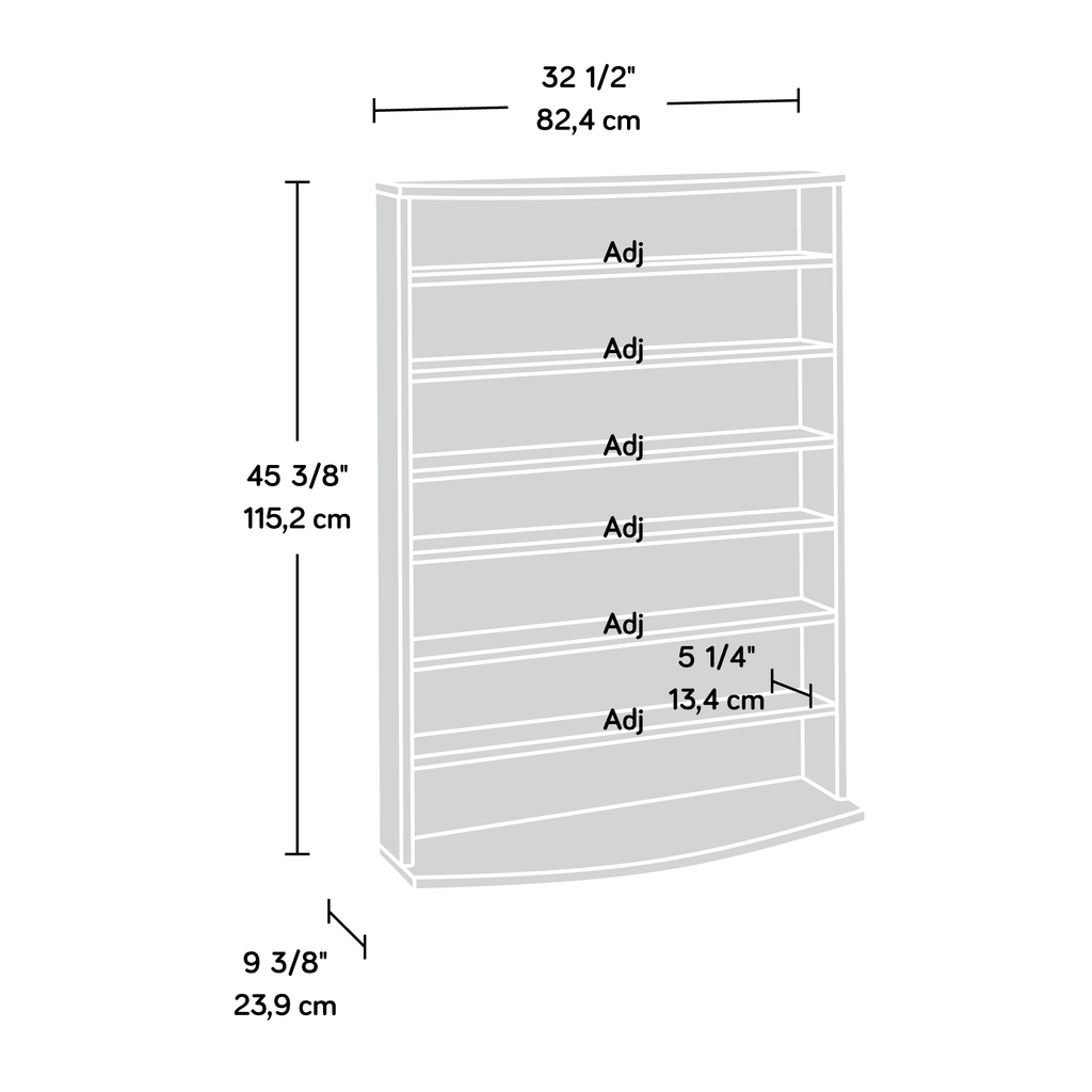 Cinnamon Cherry Multimedia Storage Tower P546726