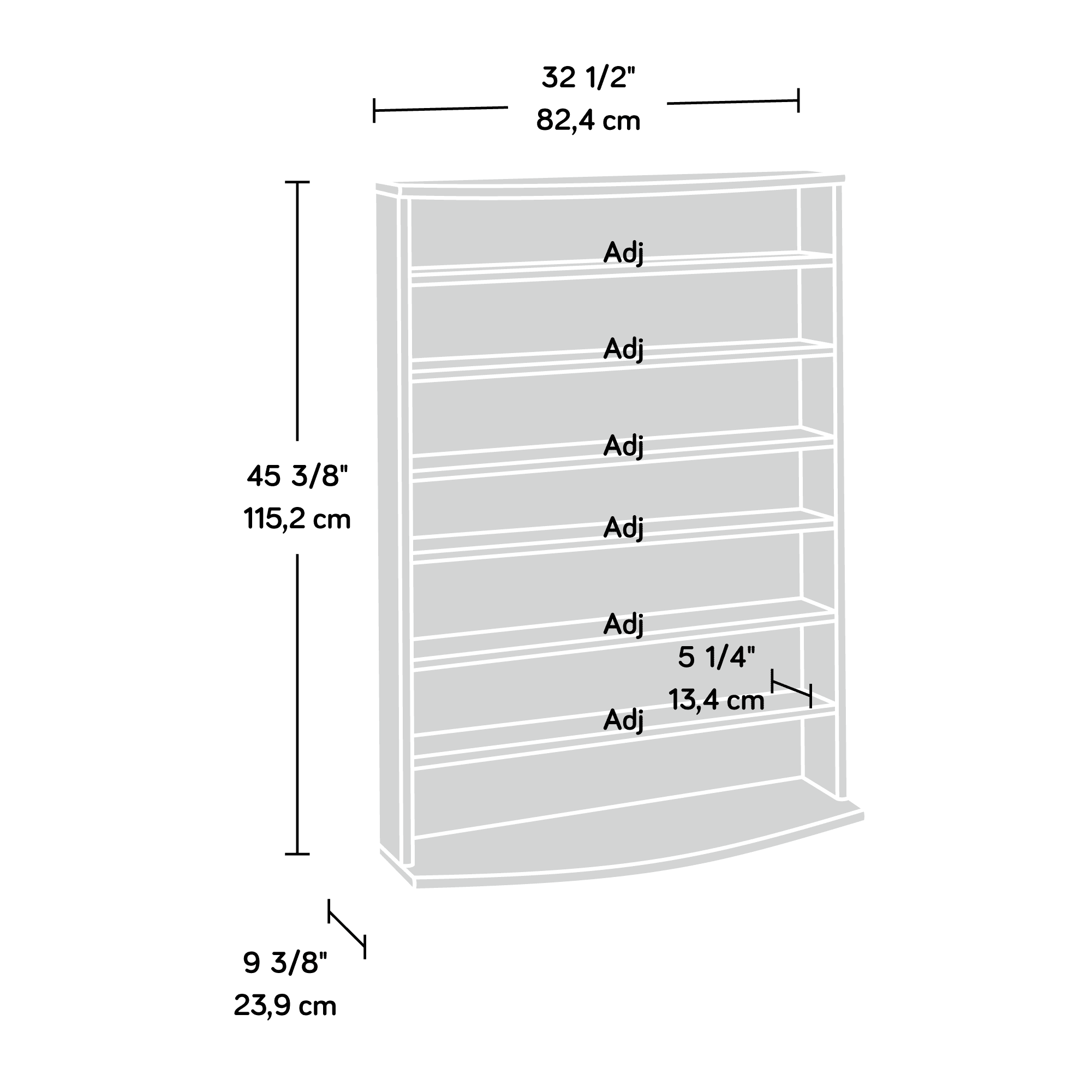 Cinnamon Cherry Multimedia Storage Tower P546726