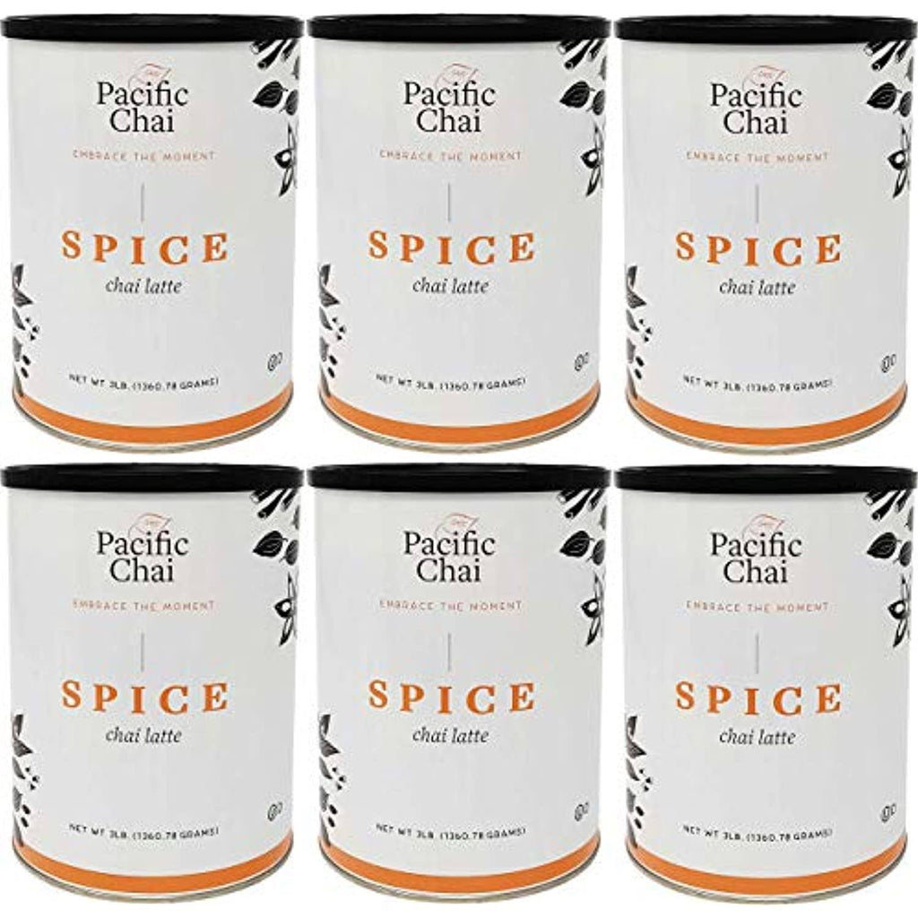 Chai Latte Instant Powdered Mix, 3 Pound Canister (Pack of 6) O787