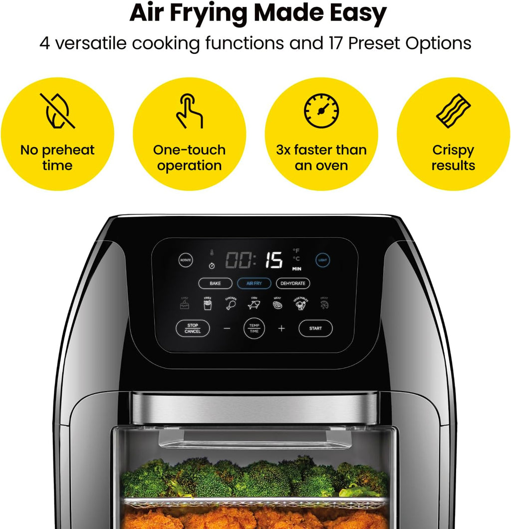 10L Air Fryer with Rotisserie and Dehydrator Q6330
