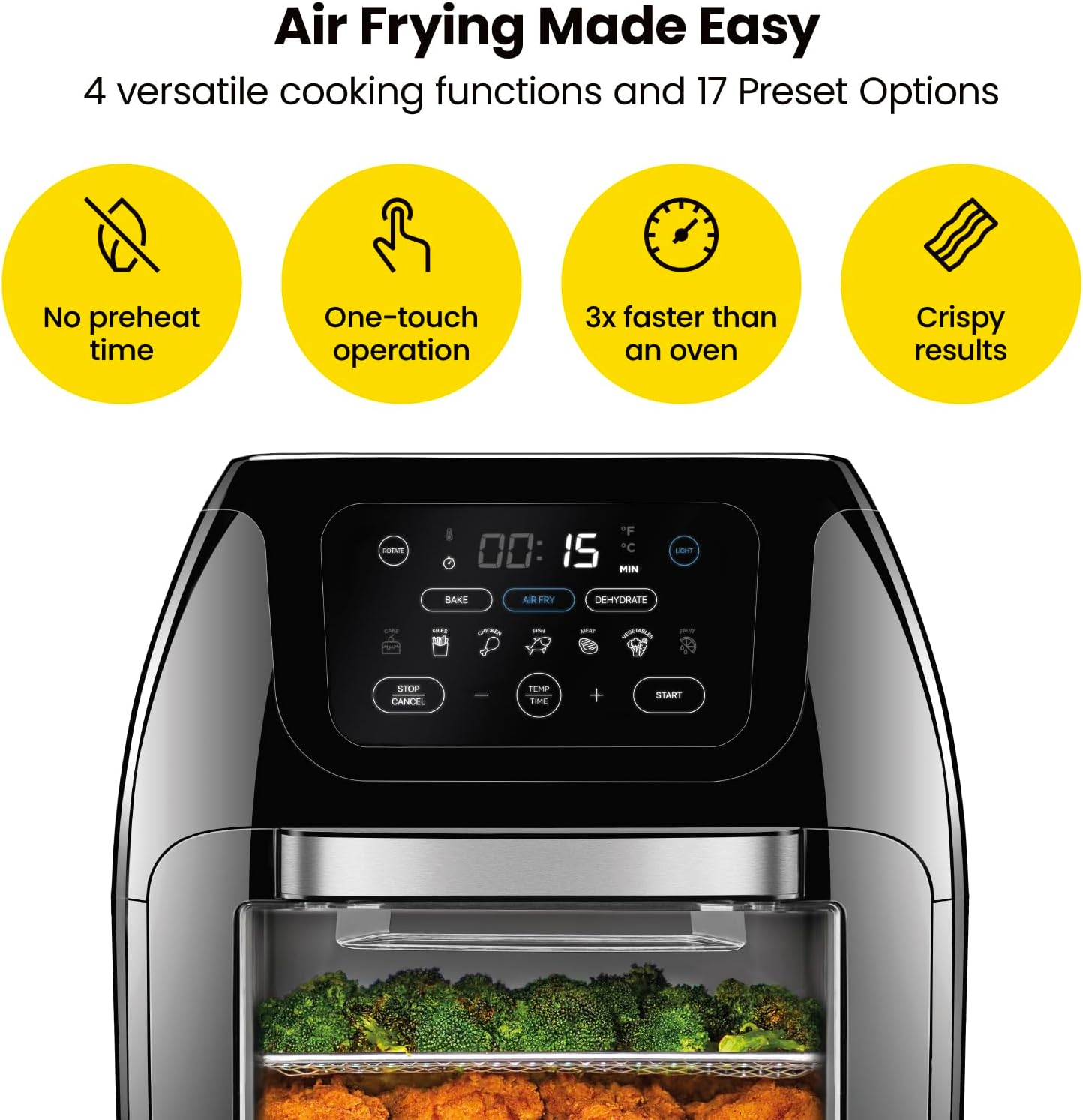 10L Air Fryer with Rotisserie and Dehydrator Q6330