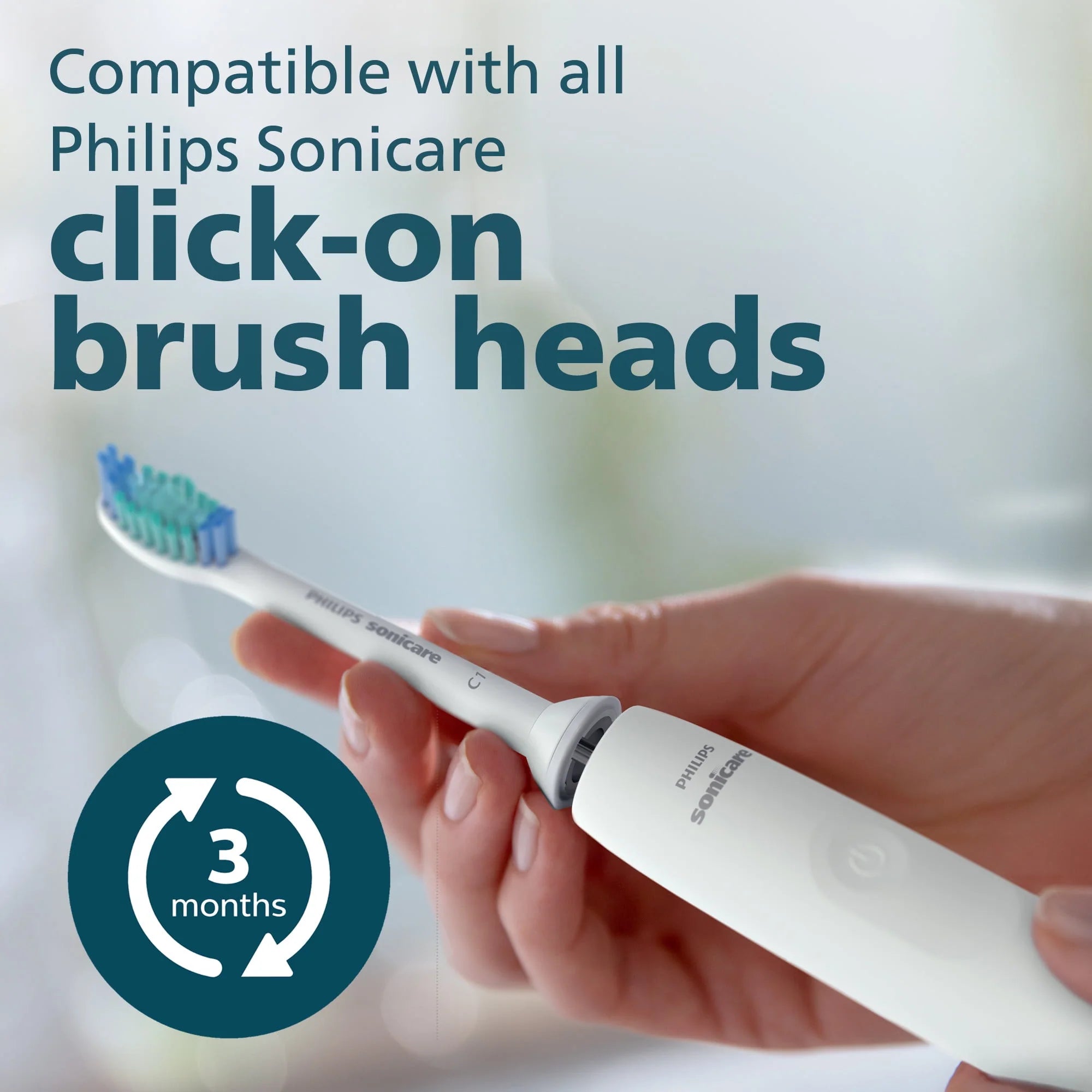 White Rechargeable Electric Toothbrush with Pressure Sensor A461