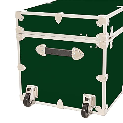 Black Leather Embossed Vinyl Trunk 36"x18"x18" P1803