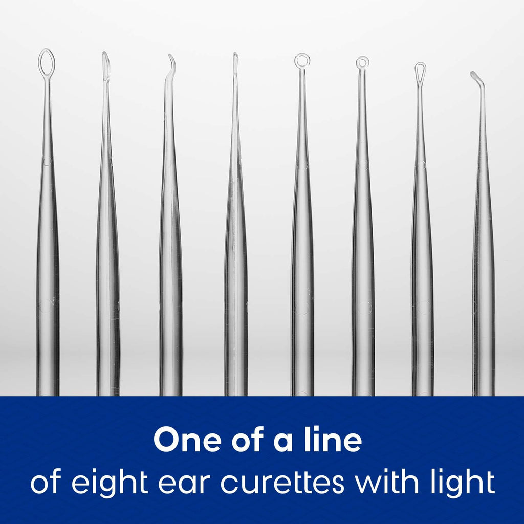 Lighted Ear Curette Tool, Single-Use, 52 Piece Set B247352