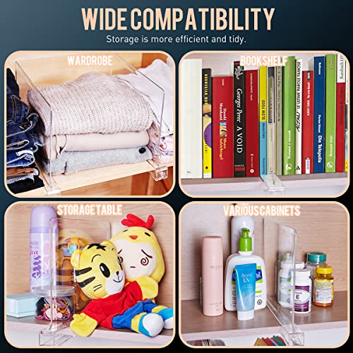 Clear Acrylic Shelf Dividers 4PCS C9499