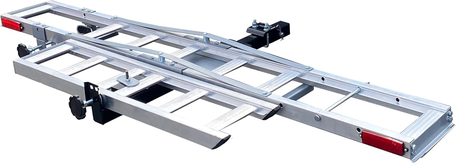 Aluminum Motorcycle Dirt Bike Carrier with Ramp 400 Lbs Capacity A333219
