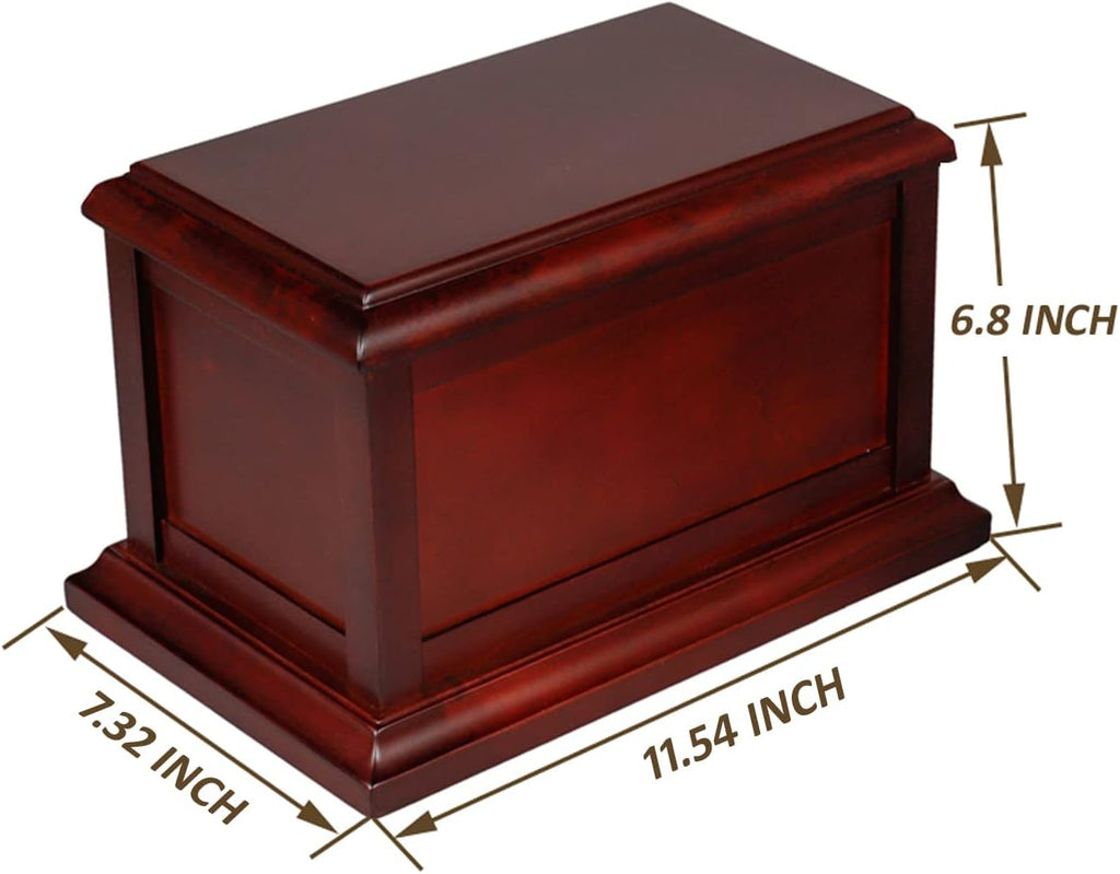 Cherry Solid Wooden Cremation Urn W245