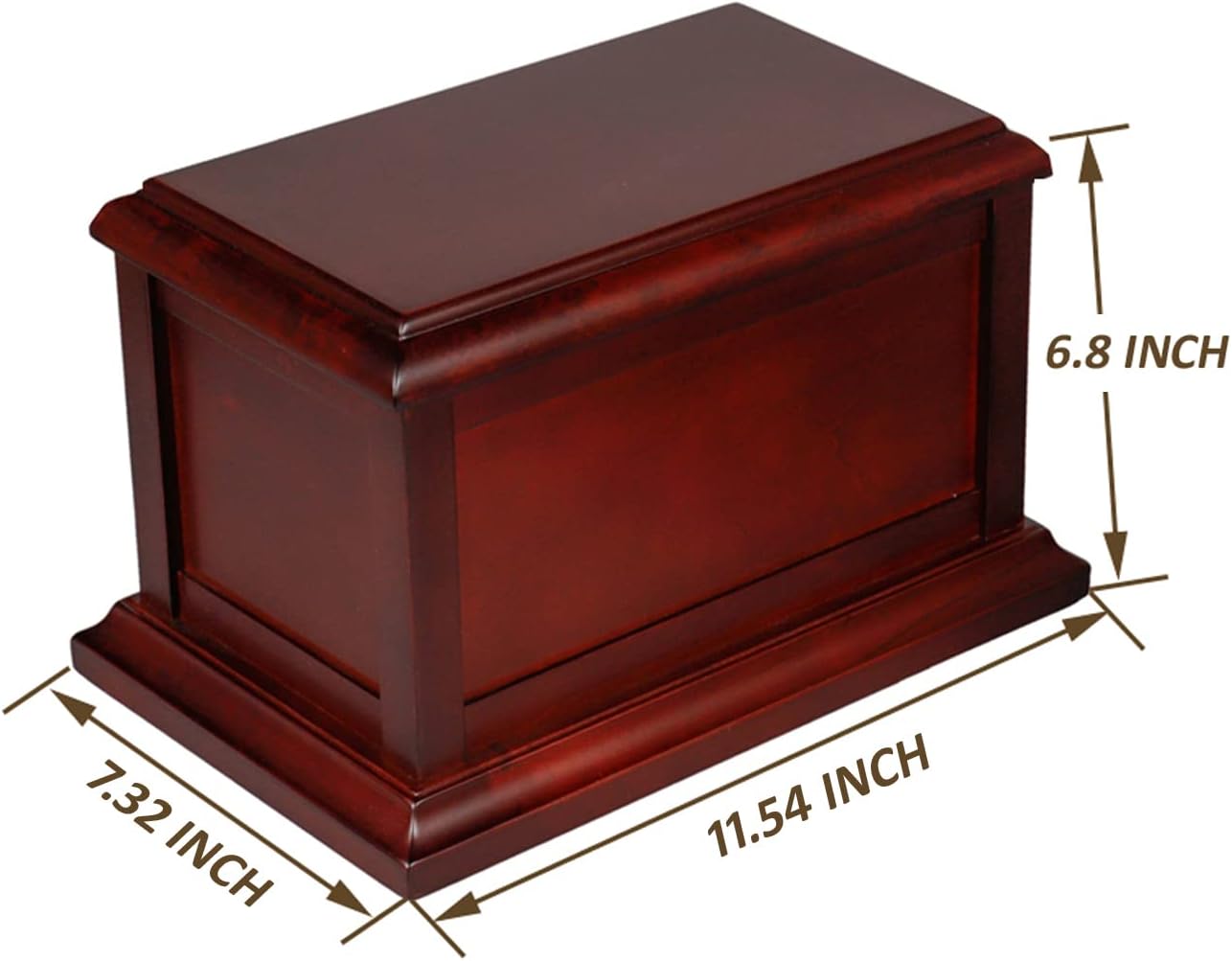 Cherry Solid Wooden Cremation Urn W245