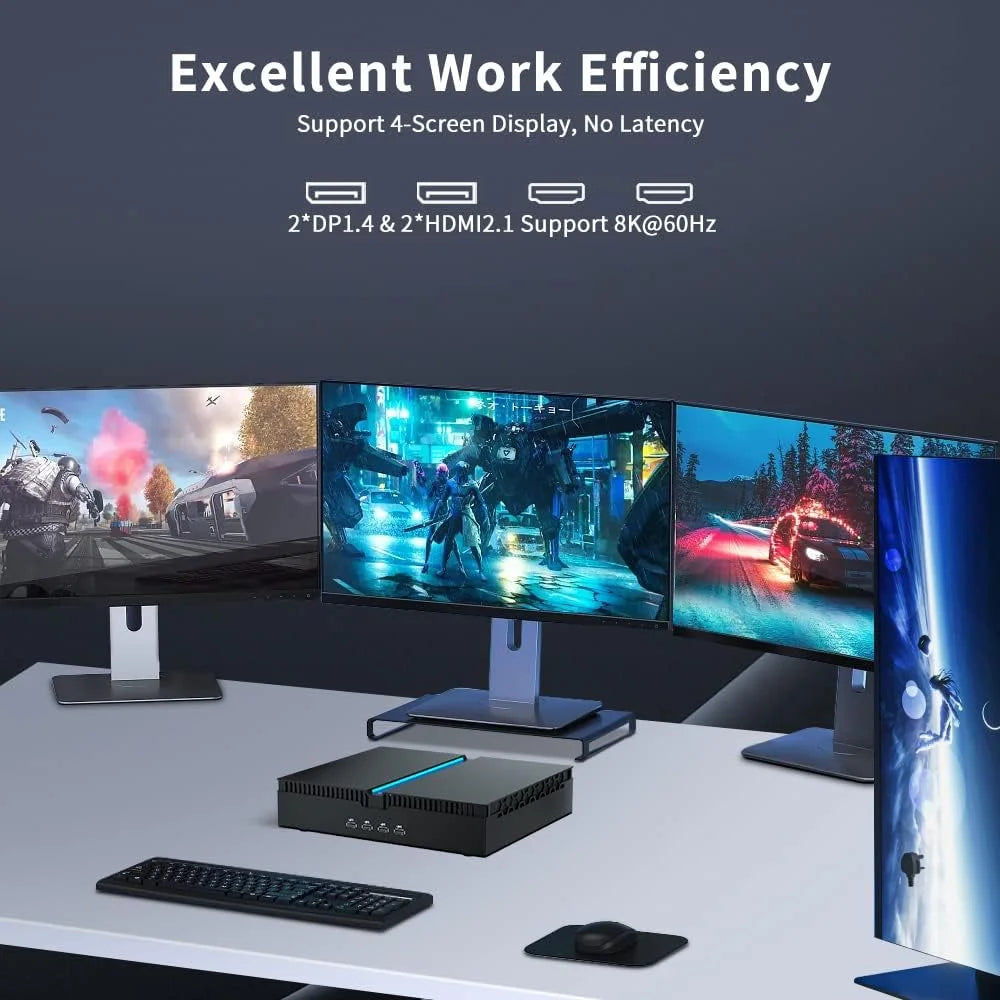 Mini Gaming PC i9-13900F GeForce RTX4070 32G DDR5 RAM 1T SSD Windows 11 Pro WiFi6E BT5.3 U4523