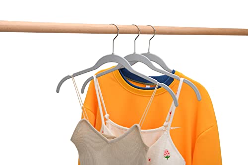 White 50 Pack Non-Velvet Plastic Heavy Duty Clothes Hangers with Chrome Swivel Hook D1317