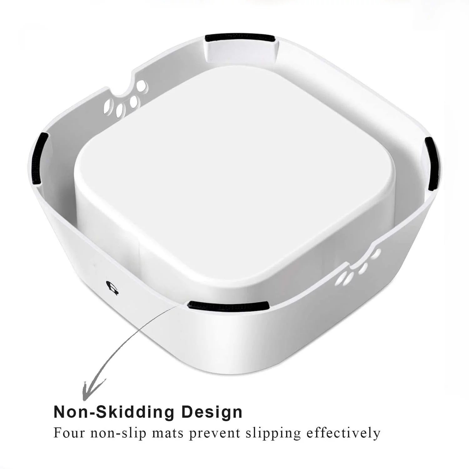 35OZ No-Spill Slow Water Feeder Dog Bowl GREY I84913