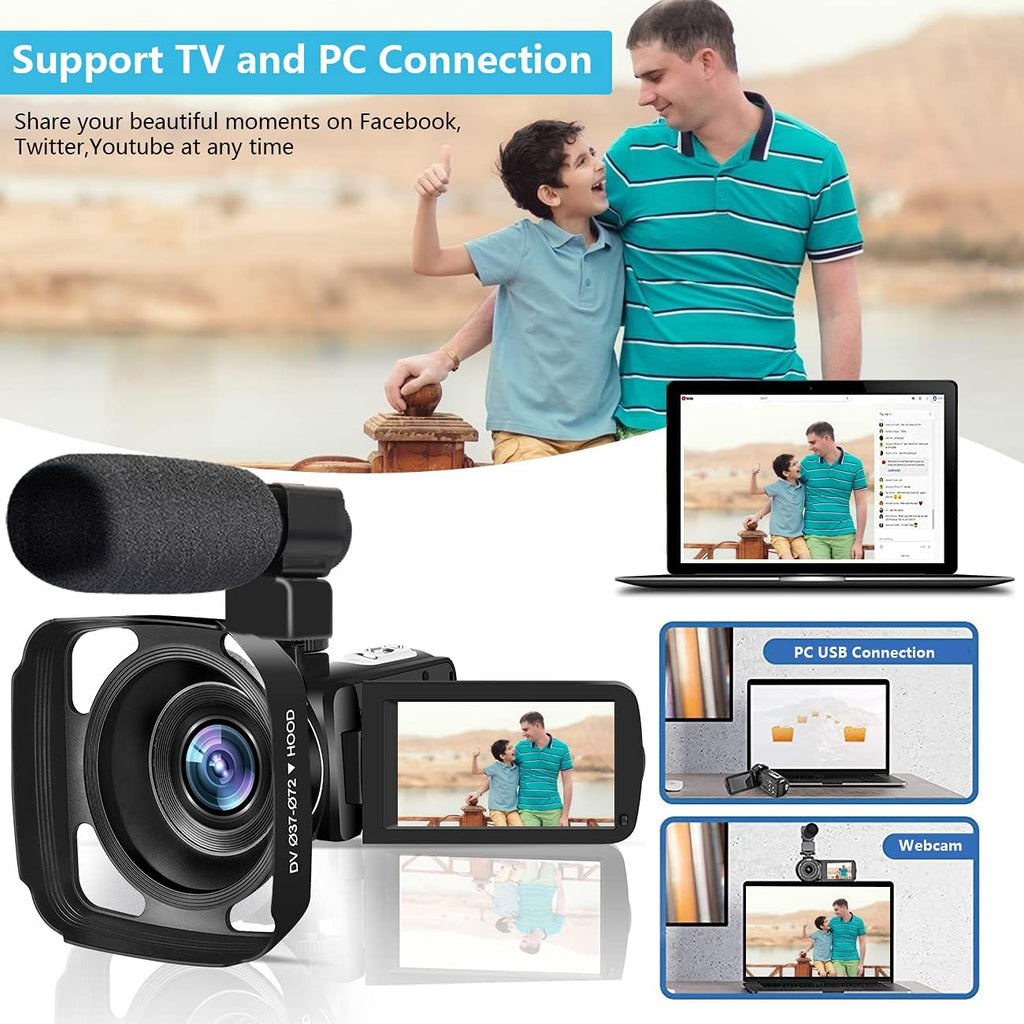 4K 56MP 18X Zoom Digital Video Camera with Touch Screen W921