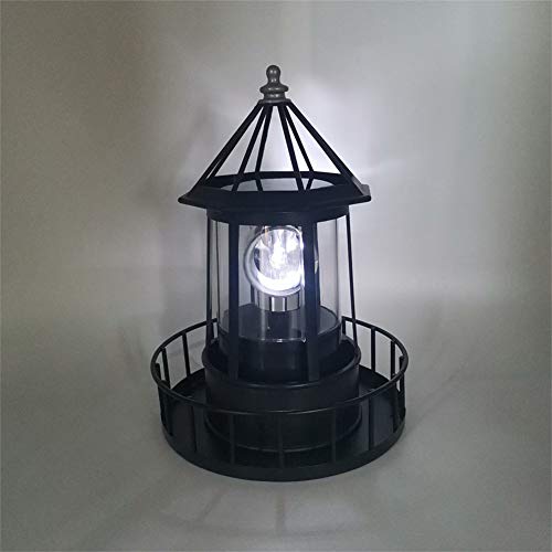 Solar LED Rotating Lighthouse Light F76008