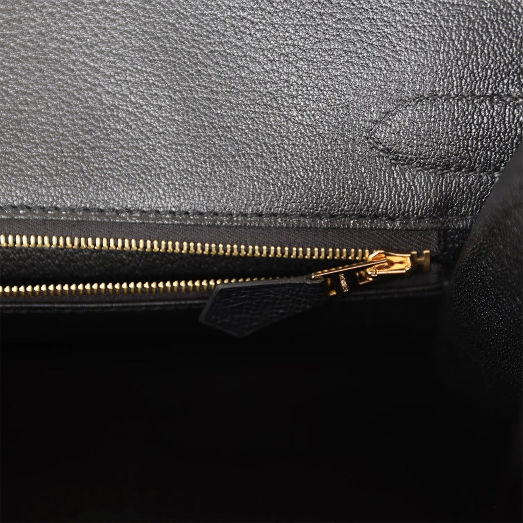 Black Epsom Leather Birkin 30 T46003
