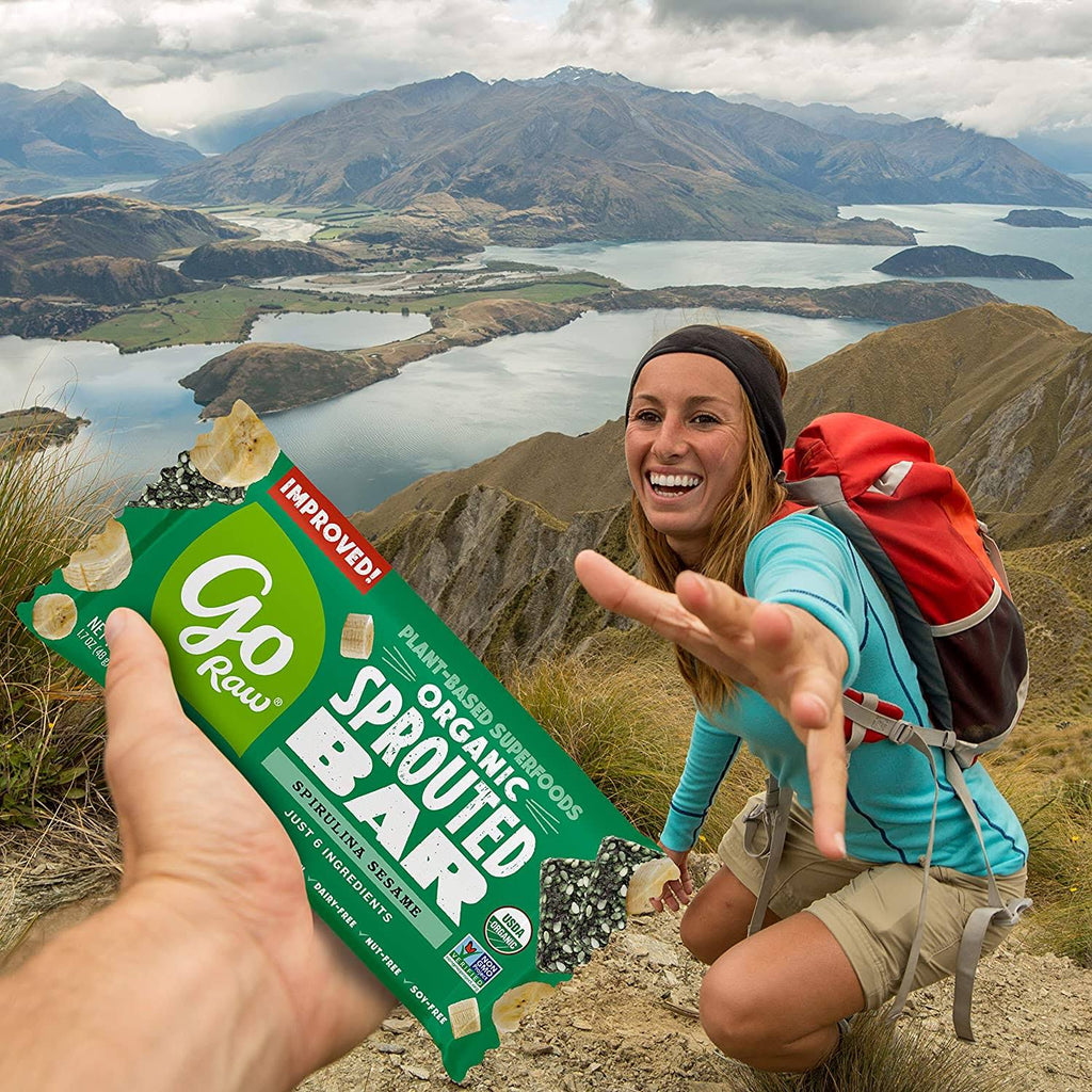 Organic Sprouted Bars Spirulina Sesame - 25 Bars O1715