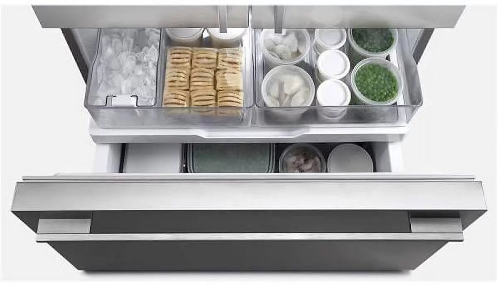 36 Inch Freestanding Counter Depth French Door Refrigerator in Stainless Steel P3676