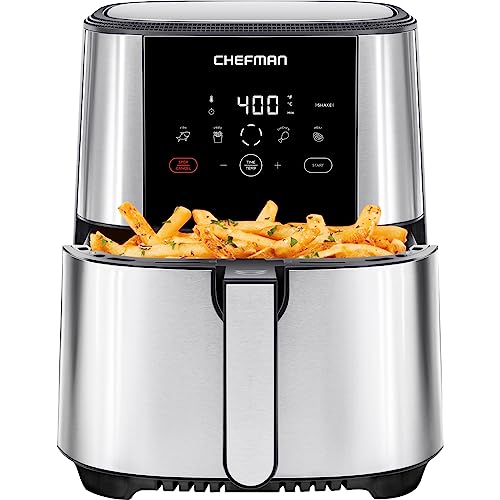 XL 8-Qt Air Fryer, Stainless Steel, Nonstick Q995