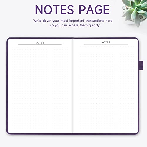 Black Hardcover Check Register 5.2x7.6" T817919