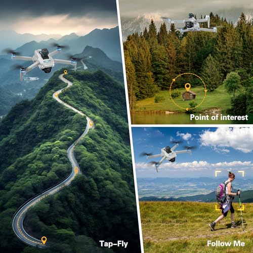 4K UHD Camera GPS RC Drone Brushless Motor Foldable Quadcopter with Obstacle Avoidance W97814