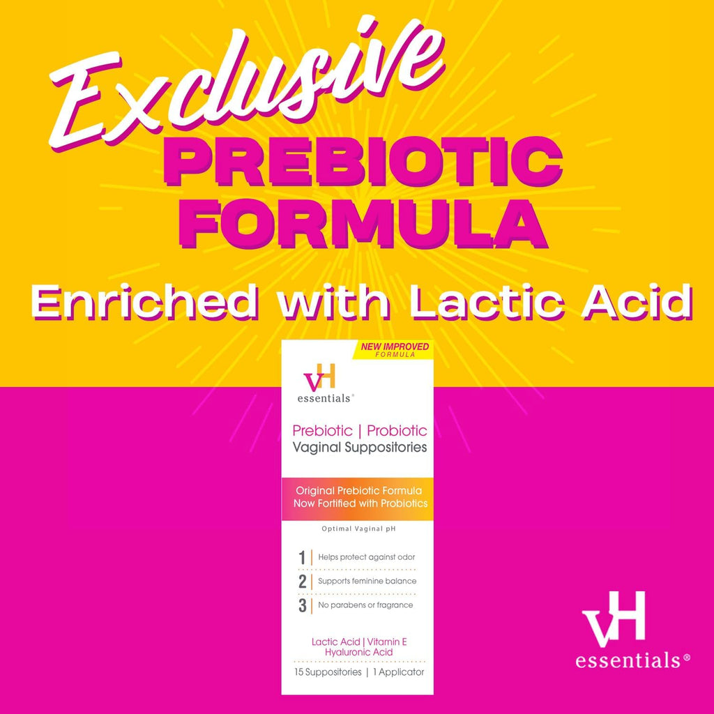 15 Count Prebiotic PH Balanced Vaginal Suppositories Q556