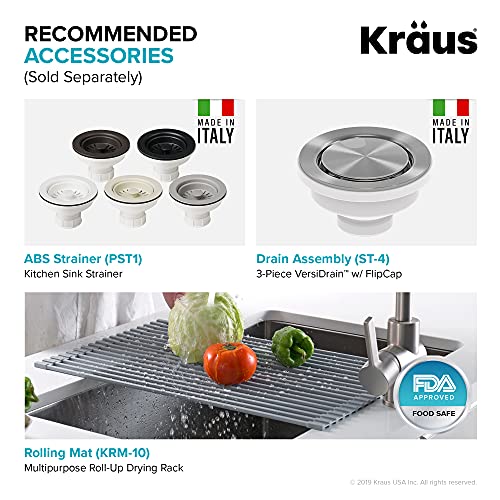 33” Dual Mount Single Bowl Granite Kitchen Sink in Black I558