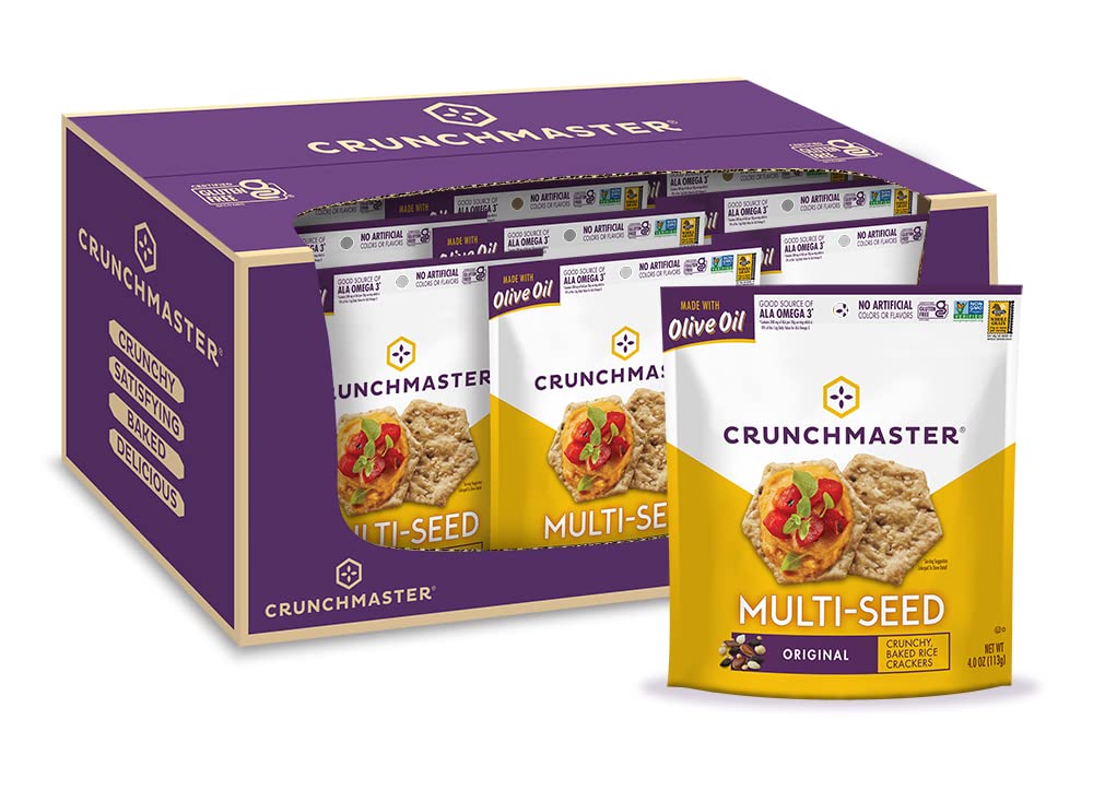 Multi-Seed Gluten-Free Original Crackers, 4 Ounce (Pack of 12) N708