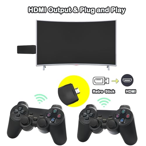 4K HDMI Retro Game Console with Dual Controllers Y1813