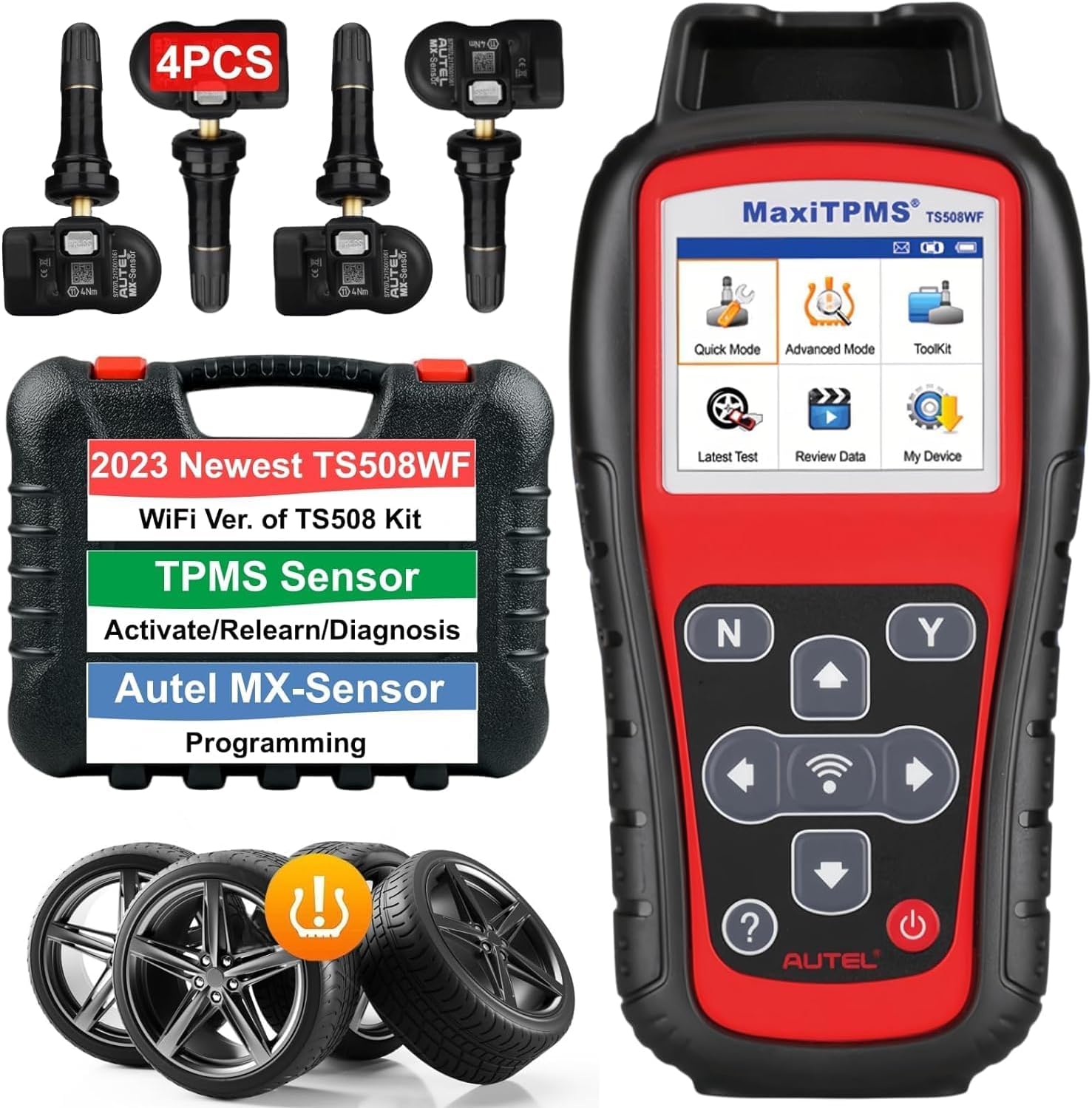 4 pcs Duel Frequency Rubber MX Sensor TPMS Diagnostic Tool B681850