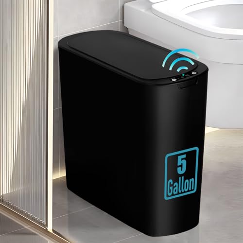 Black Automatic Motion Sensor Trash Can X4777