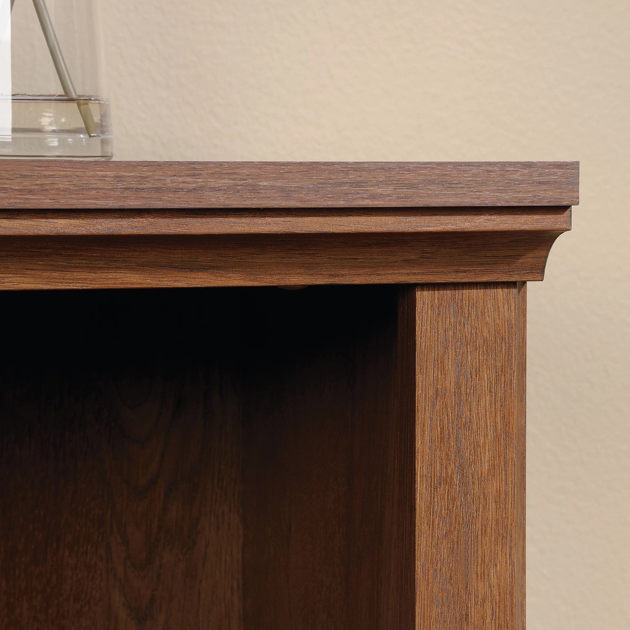 Oiled Oak Finish 2-Shelf Bookcase C5297