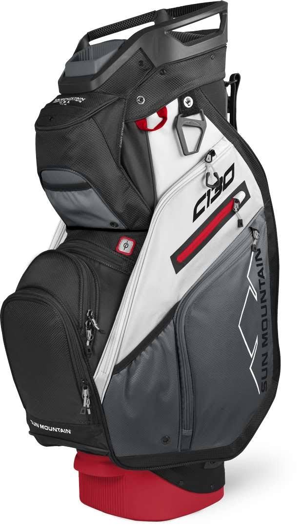 Black Charcoal White Red Cart Bag Z189