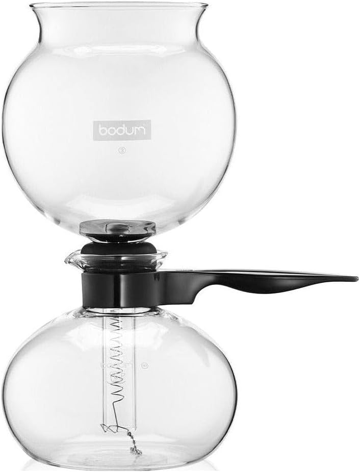 34 oz Vacuum Coffee Maker, Borosilicate Glass, Black B5783