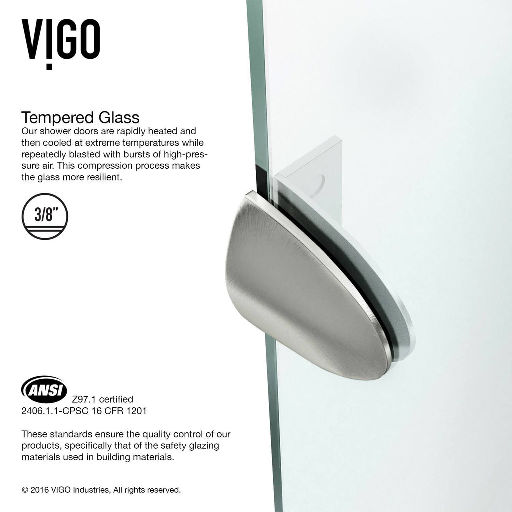 Frameless Clear Shower Enclosure B9261