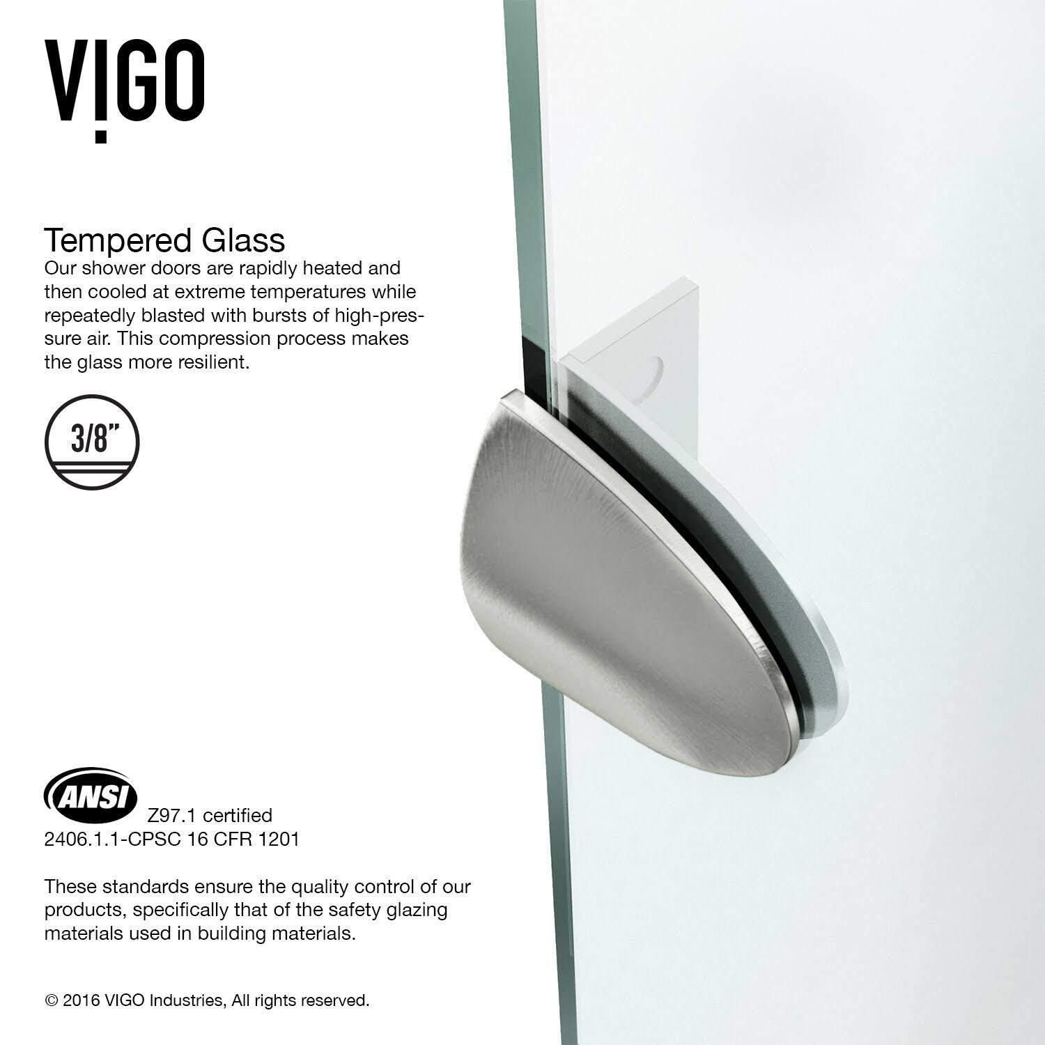 Frameless Clear Shower Enclosure B9261