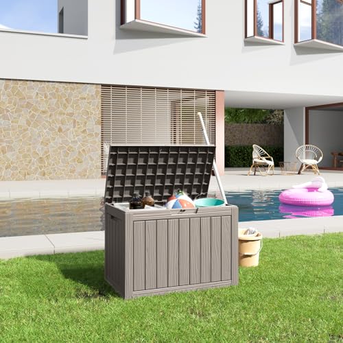 100 Gallon Black Resin Deck Box B500689