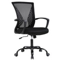 Mesh Office Chair Ergonomic Computer Chair with Swivel Lumbar Support Adjustable Black J64678