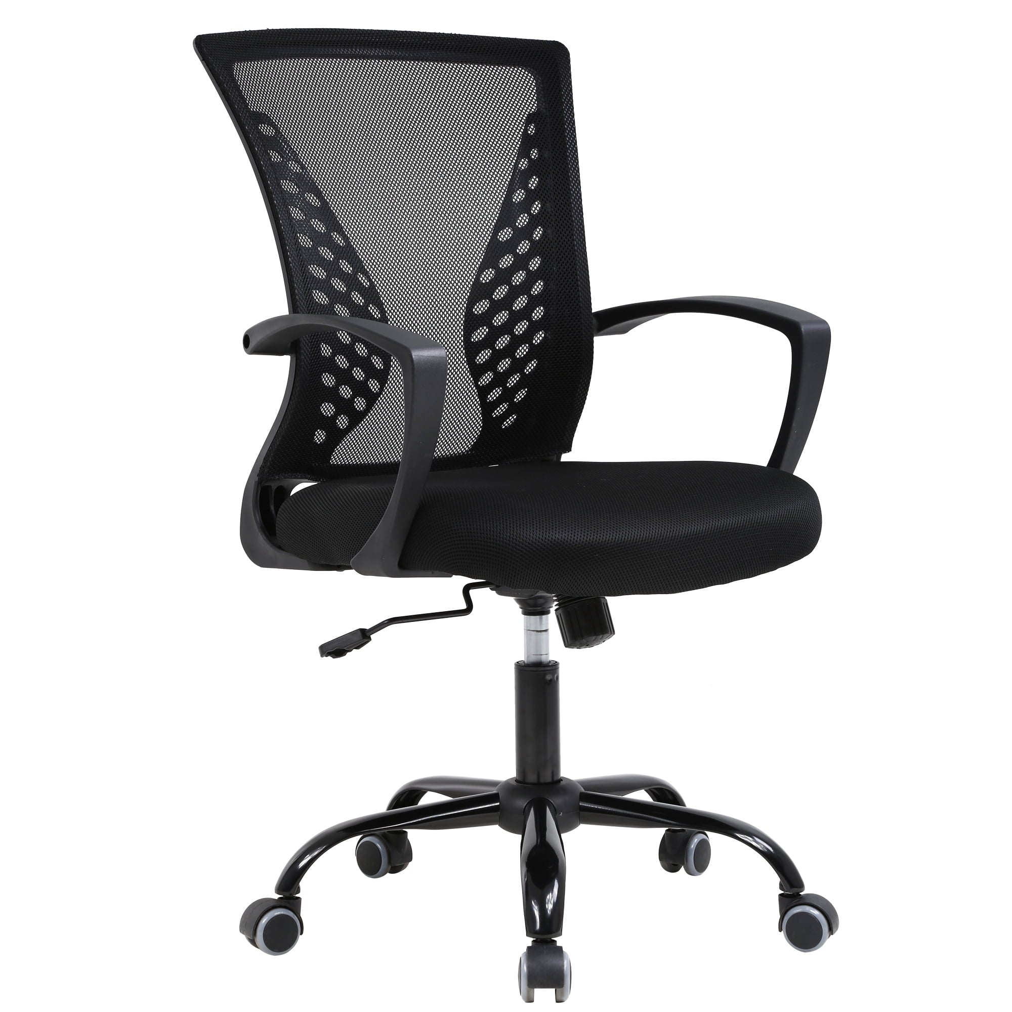 Mesh Office Chair Ergonomic Computer Chair with Swivel Lumbar Support Adjustable Black J64678