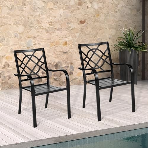5-Piece Outdoor Wrought Iron Chairs and Table Patio Dining Furniture Set C568