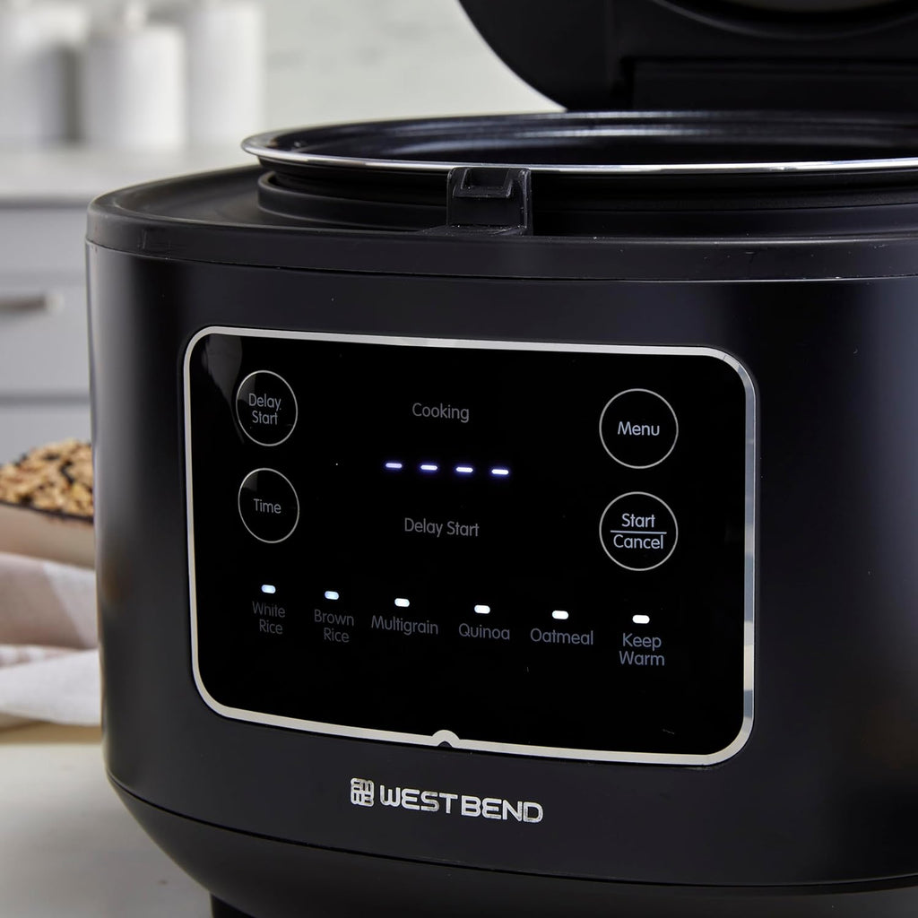 12 Cups Black Rice Cooker with Steam Basket F566820