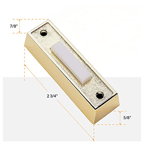 White Wired Door Bell Chime Kit with Transformer & Push Button F184562