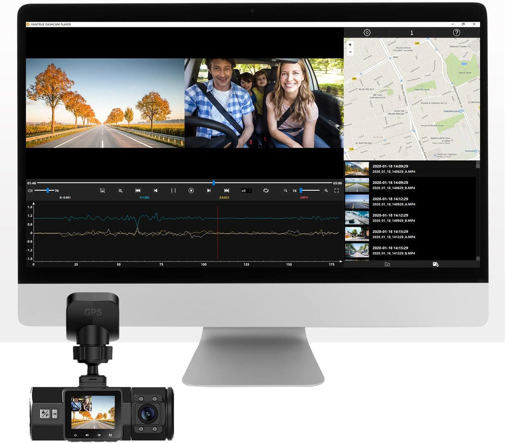 Dash Cam GPS Receiver Module Type C USB Port Adhesive Mount E1167