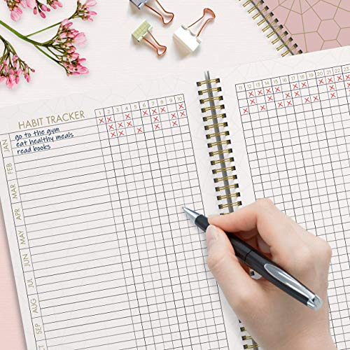 Blue Gold Geometrics Undated To Do List Notebook M44356