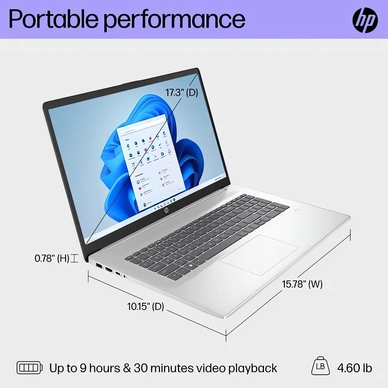 17.3" FHD IPS Anti-Glare Display Intel Core i3-N305 32GB RAM 1TB PCIe SSD Laptop E496703