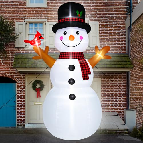 16FT Christmas Inflatable Snowman Outdoor Decorations with LED Lights Y187