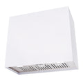30"W x 30"H x 14D Signal White Stainless Steel Wall Mount Range Hood R31846
