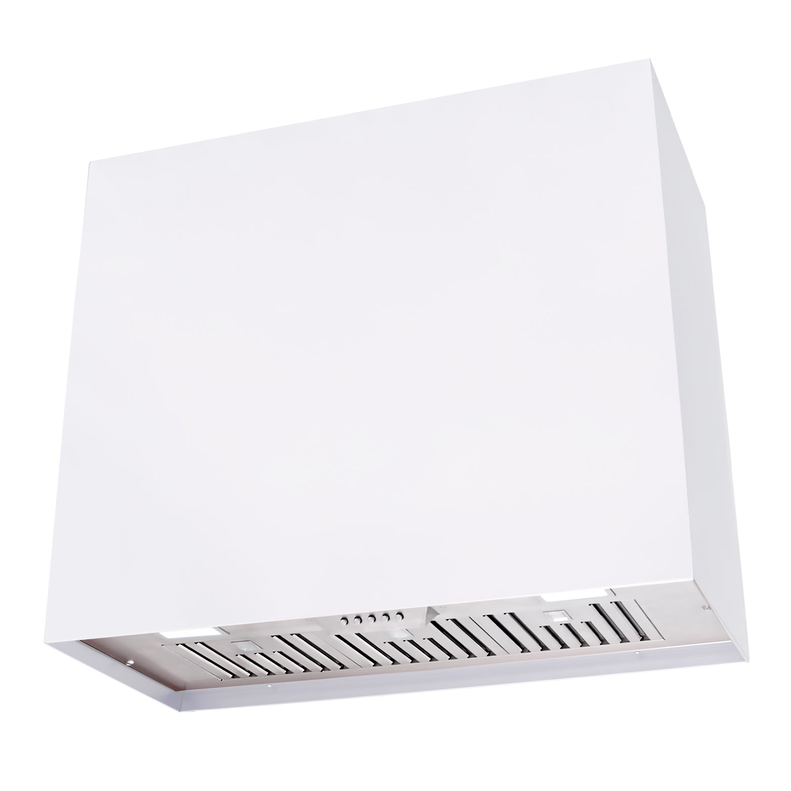 30"W x 30"H x 14D Signal White Stainless Steel Wall Mount Range Hood R31846