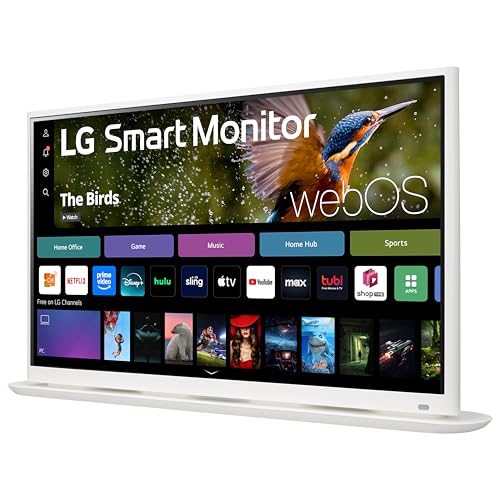 32-Inch 4K UHD Smart Monitor with IPS Display White Q37782
